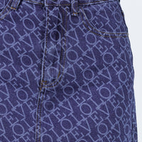 Love Denim Mini Skirt
