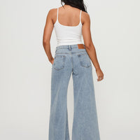 Toby Low Rise Baggy Jeans Light Wash