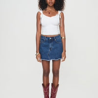 Crystal Bay Skort Mid Wash