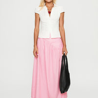 Apresia Maxi Skirt Pink Gingham