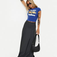 Boss Girl Maxi Skirt Slate
