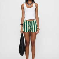 Salt Air Shorts Green / Cream Stripe