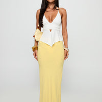 Jodie Maxi Skirt Lemon Yellow