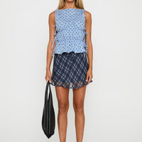 Orellia Mini Skirt Blue Check