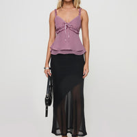 Dauntless Sheer Maxi Skirt Black