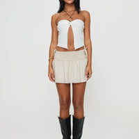 Arroyo Mini Skirt Beige