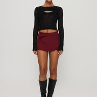 Volley Mini Skort Cherry Red Tall