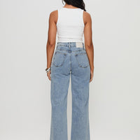 Goldie High Rise Wide Leg Jeans Light Wash