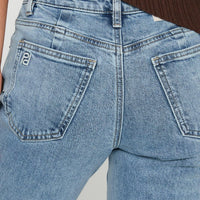 Magic Mirror Mid Rise Bootleg Jeans Ice Wash Petite