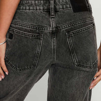 Better Half Low Rise Straight Leg Jeans Charcoal