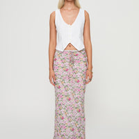 Emily Maxi Skirt Pink Floral