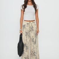 Naylor Mid Rise Wide Leg Jeans Animal Spot