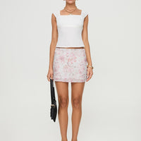 Gemelli Mini Skirt Floral