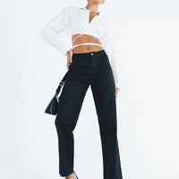 Titius Pants Solid Black