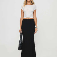 Topping Maxi Skirt Black