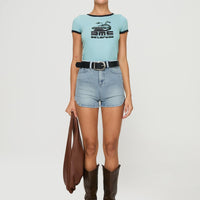 Richardsons Denim Shorts Light Blue Wash