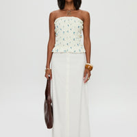 Jasmira Maxi Skirt White