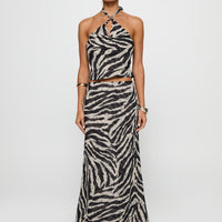 Eleganza Maxi Skirt Zebra