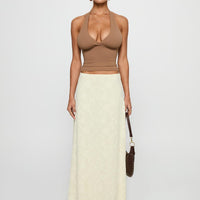 Su Casa Low Waist Maxi Skirt Yellow