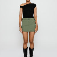 Peterson Cargo Mini Skirt Khaki