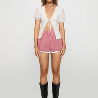 Bruncheon Shorts Red/White