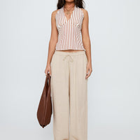 Seascape Oversize Tie Pants Natural