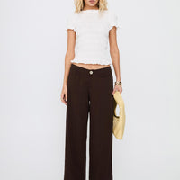 Vendi Low Rise Pant Chocolate