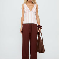 Dorie Straight Leg Pants Chocolate