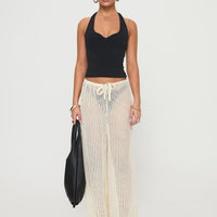 Darcie Knit Pants Beige