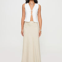 All In Maxi Skirt Beige