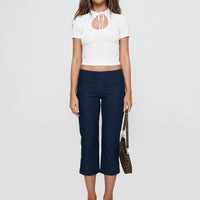 Diran Capri Trouser Indigo