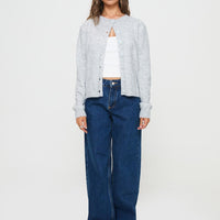 Shima Low Rise Straight Leg Jeans Mid Wash