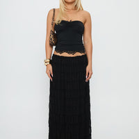 Estefania Maxi Skirt Black
