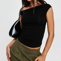 Leon Cargo Mini Skirt Olive