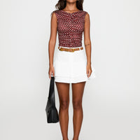 Boderek Mini Skirt White