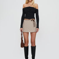 Korren Low Rise Skort Plaid Tall
