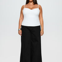 Goldie High Wide Jean True Black Curve