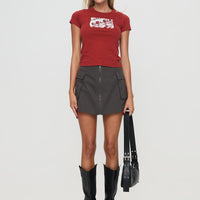 Pacheco Cargo Mini Skirt Charcoal