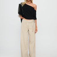 Boxie Mid Rise Wide Leg Jeans Washed Green