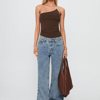 Shima Low Rise Straight Leg Jeans Light Wash