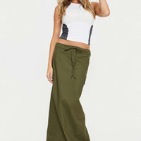 My Girl Maxi Skirt Olive