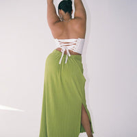 Mira Maxi Skirt Green Curve