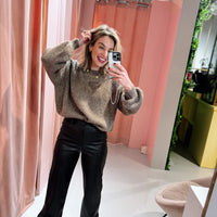 Nela PU Pants - Zwart