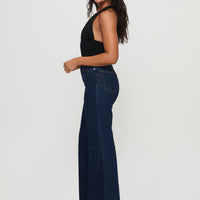 Thearlie High Rise Flared Jeans Dark Wash
