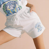 NCAA Coll Basketball Champs Shorts Unc White