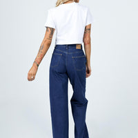 Motel Extra Wide Jeans Indigo Blue