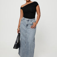 McGuane Denim Midi Skirt Petite