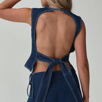Countryside Skort Blue Denim