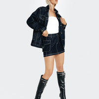 Junie Denim Mini Skirt Indigo