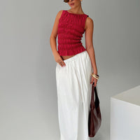Felipa Maxi Skirt White
